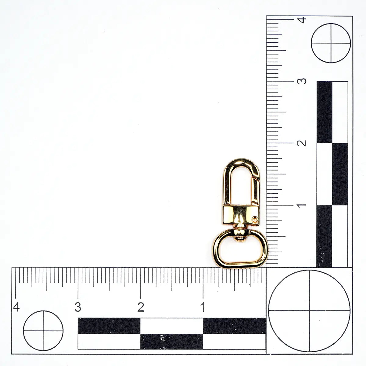 Gold Loop Lever Swivel Snap 5/8 Inch