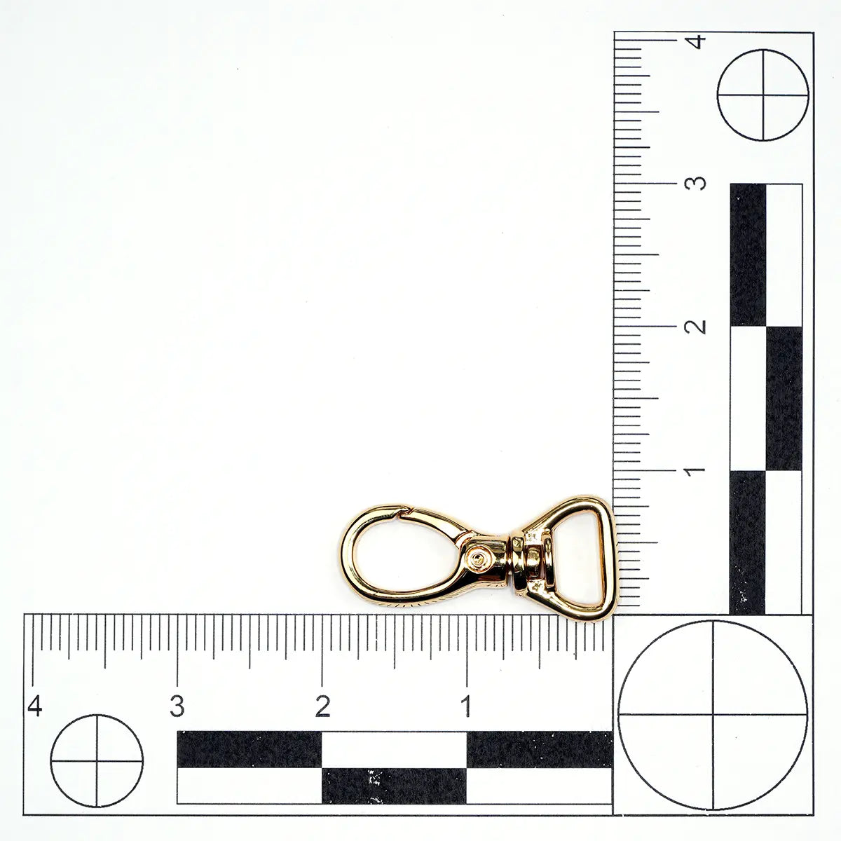 Gold Oval Lever Swivel Snap 5/8 Inch