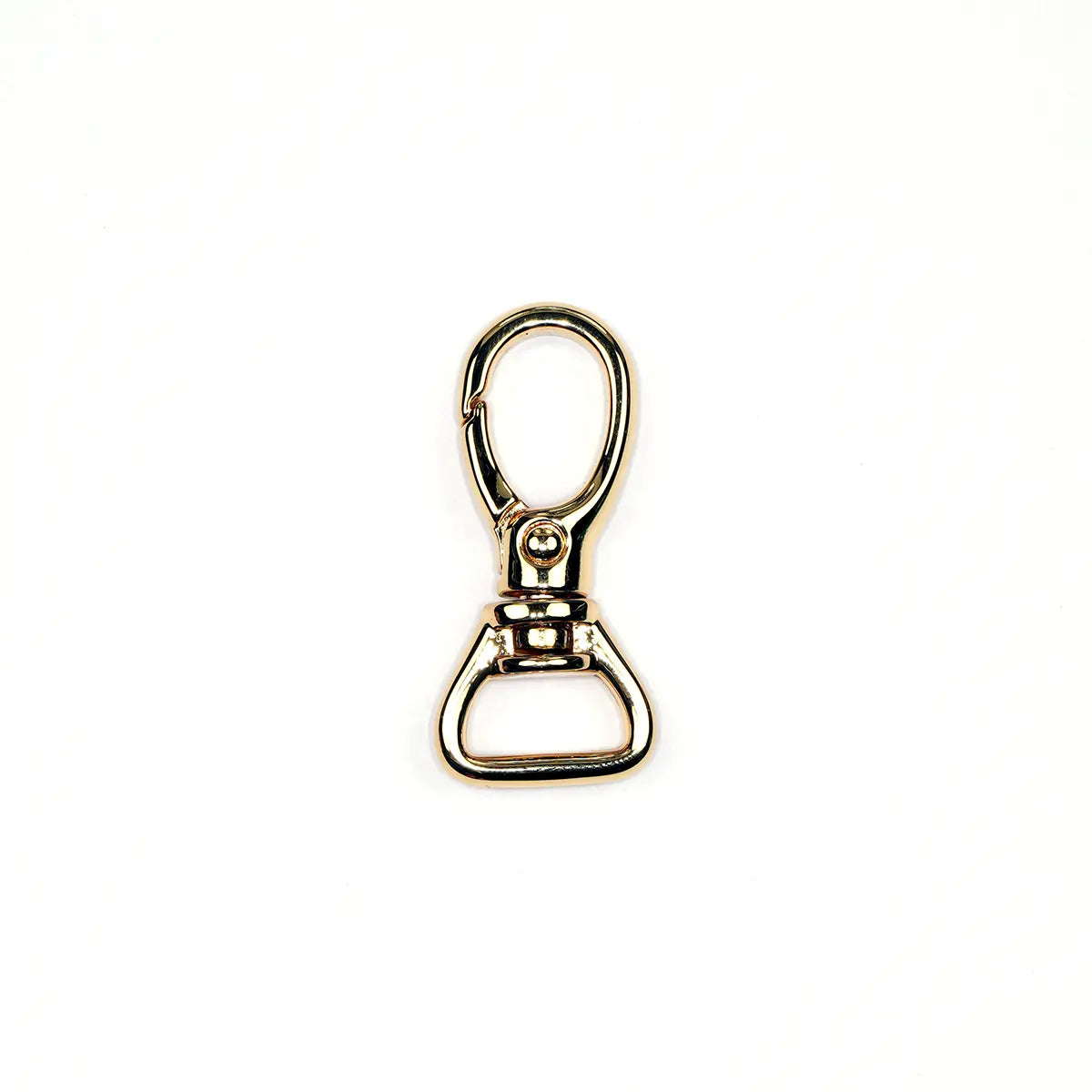 Gold Oval Lever Swivel Snap 5/8 Inch