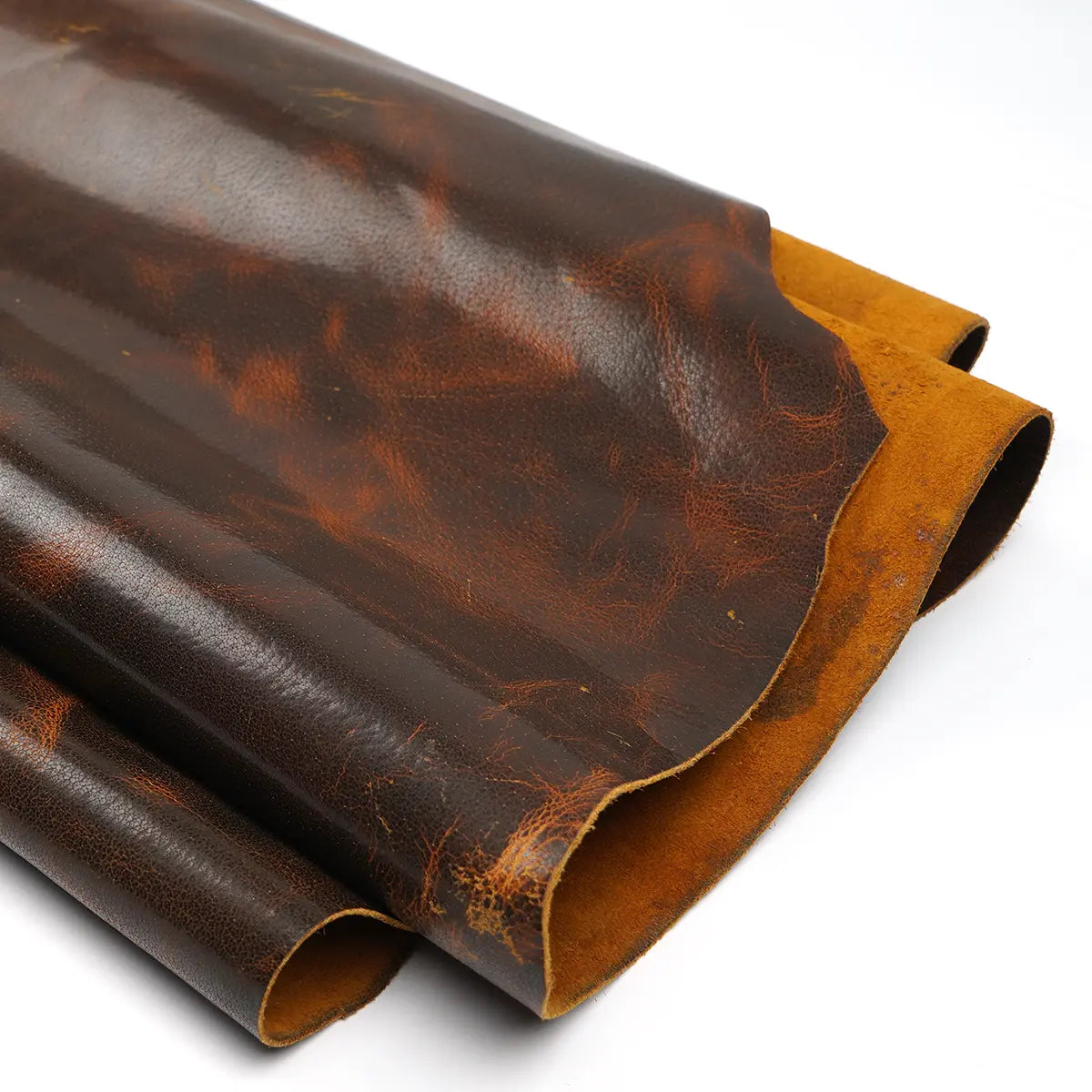 Golden Brown Buffalo Leather 5-6oz
