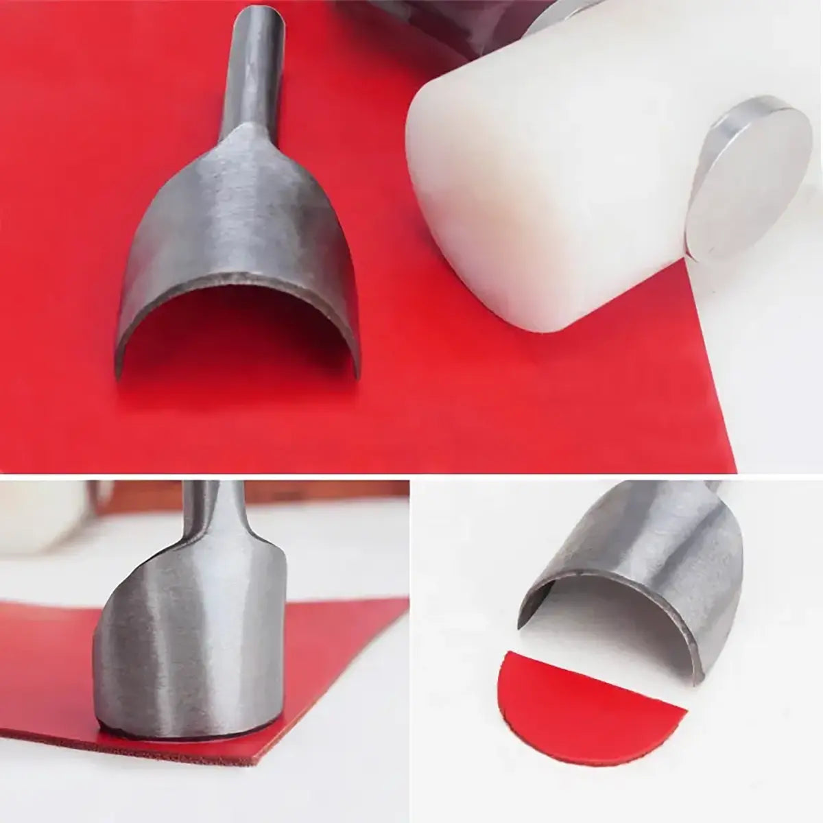 Half Circle Leather Punch 12 Piece Set.