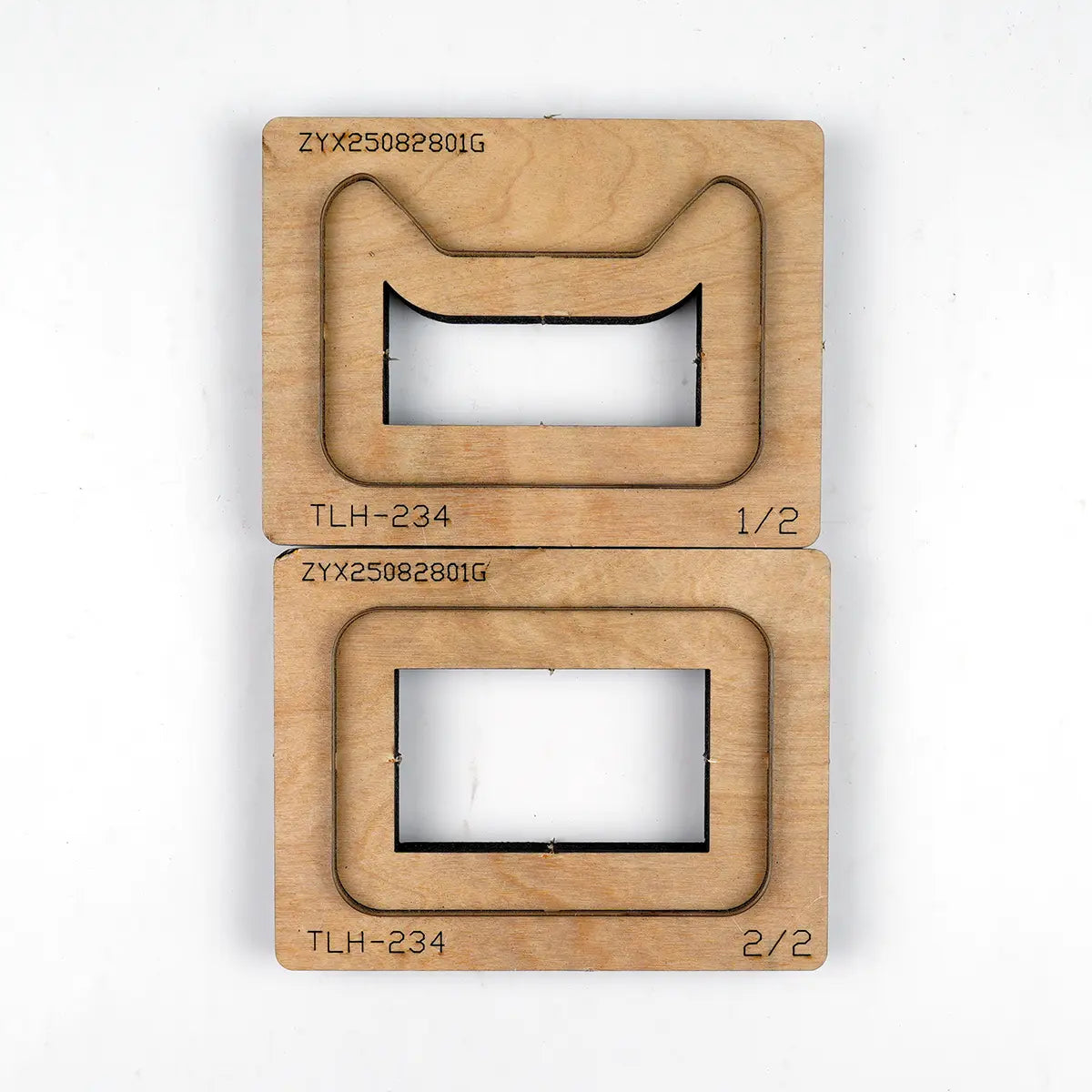 Two Piece Horizontal Card Wallet Die Cutters.