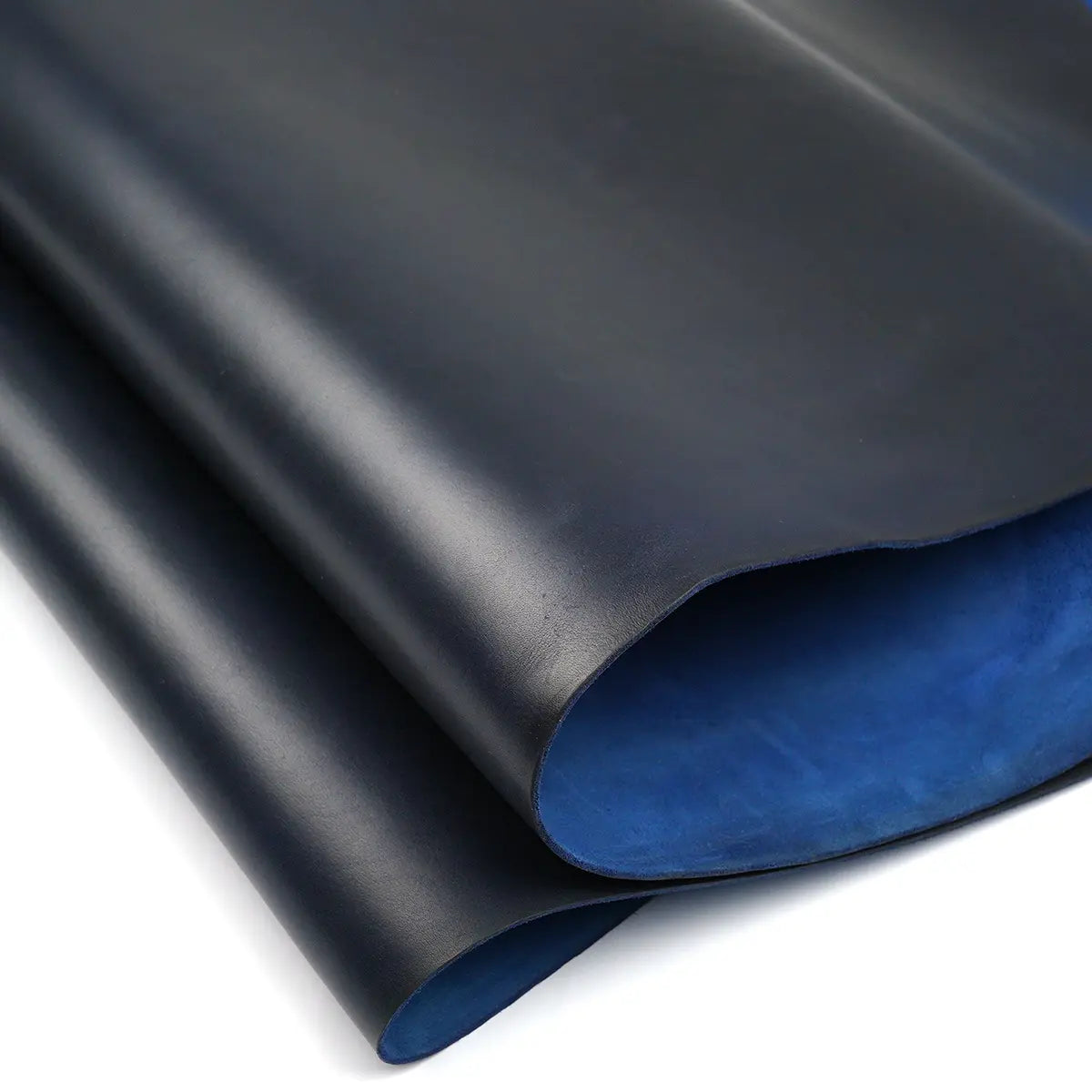Horween Cavalier Leather Ink Blue 5-6oz.