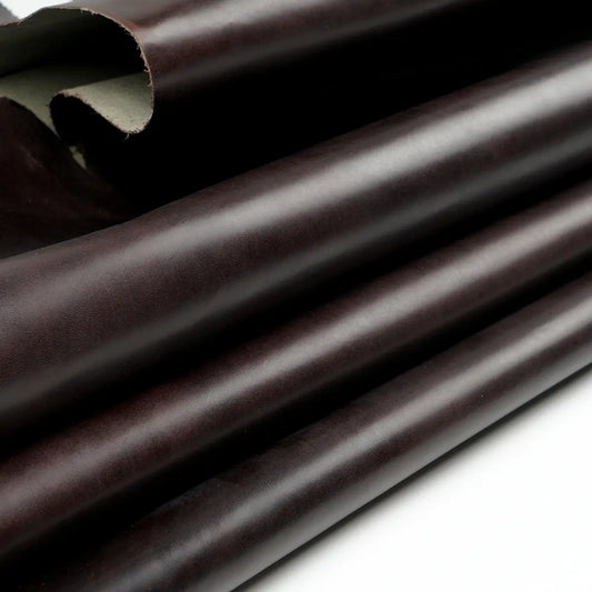 Horween Waxy Dark Mahogany Leather 3-4oz.
