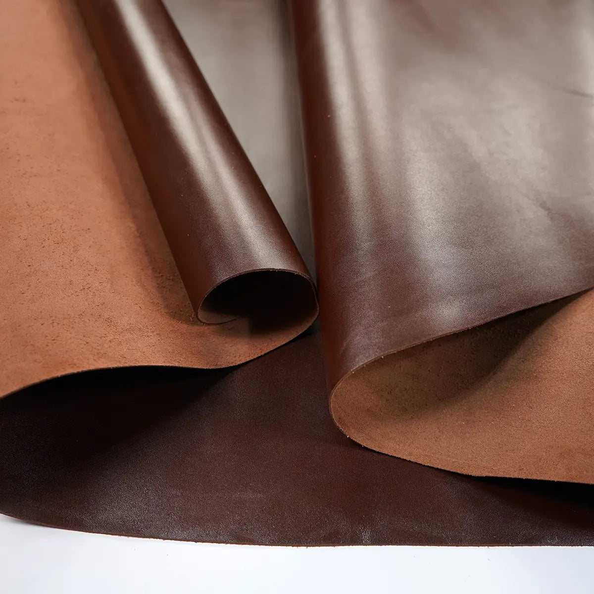 Italian Calf Deluxe Leather, 3-4ounce, Brown.