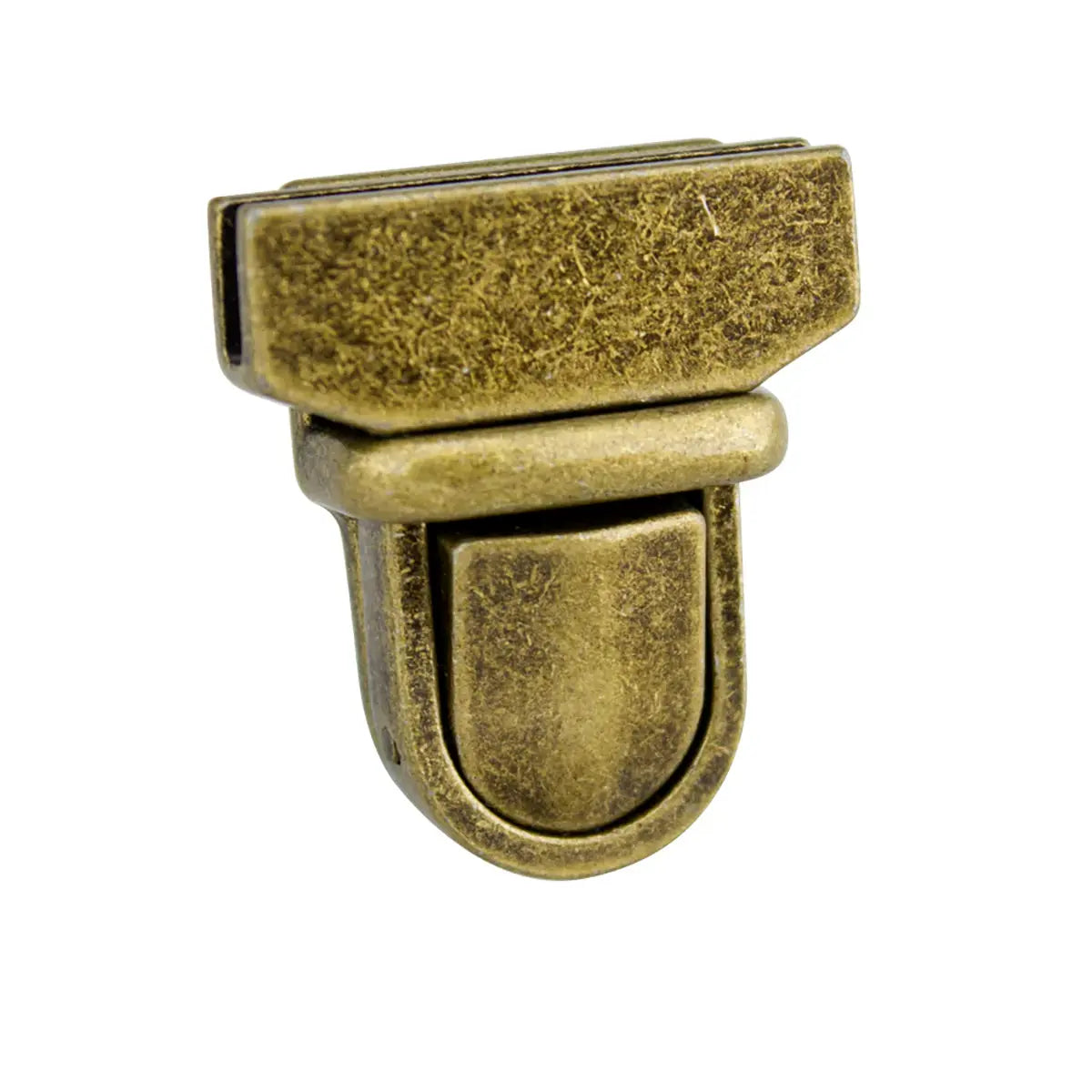 Antique Brass Tuck Lock Clasps.