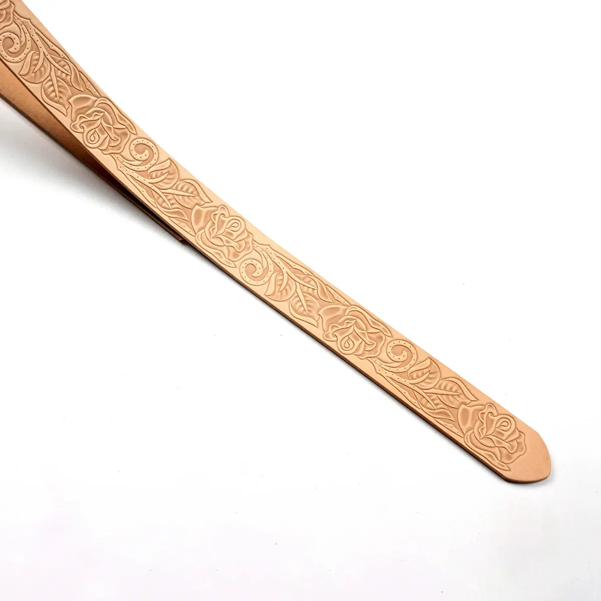 Rose Vegetable Tanned Embossed Belt Blanks 9-10oz.