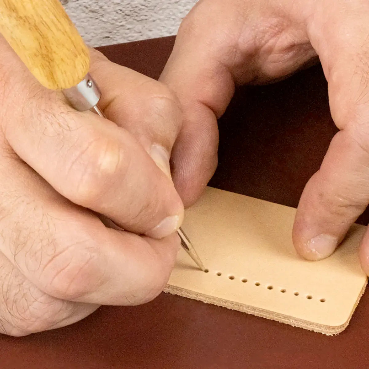 Ivan Long Scratch Awl for Leather Marking.