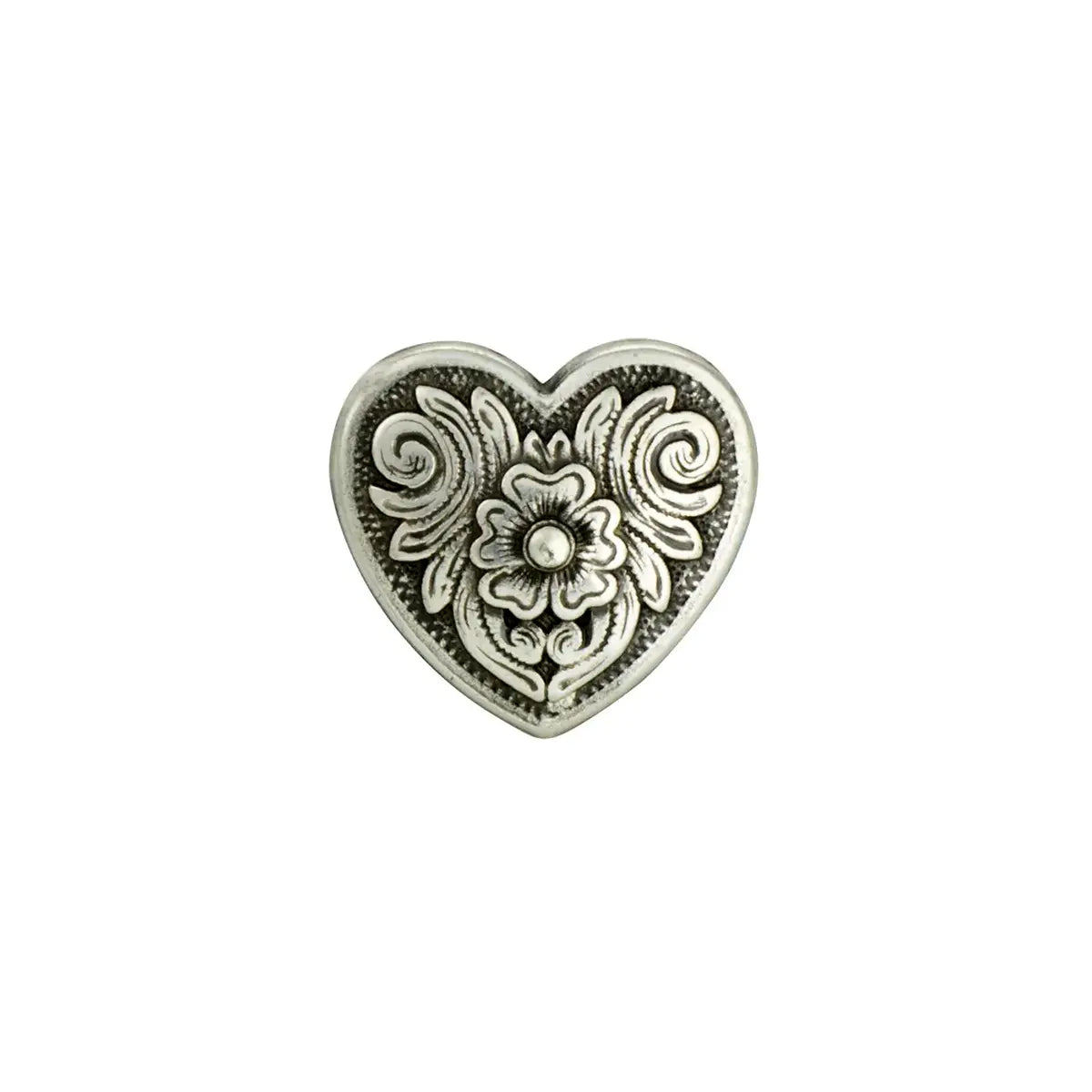 Diablo Heart Screw Back Conchos.
