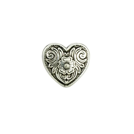 Diablo Heart Screw Back Conchos.