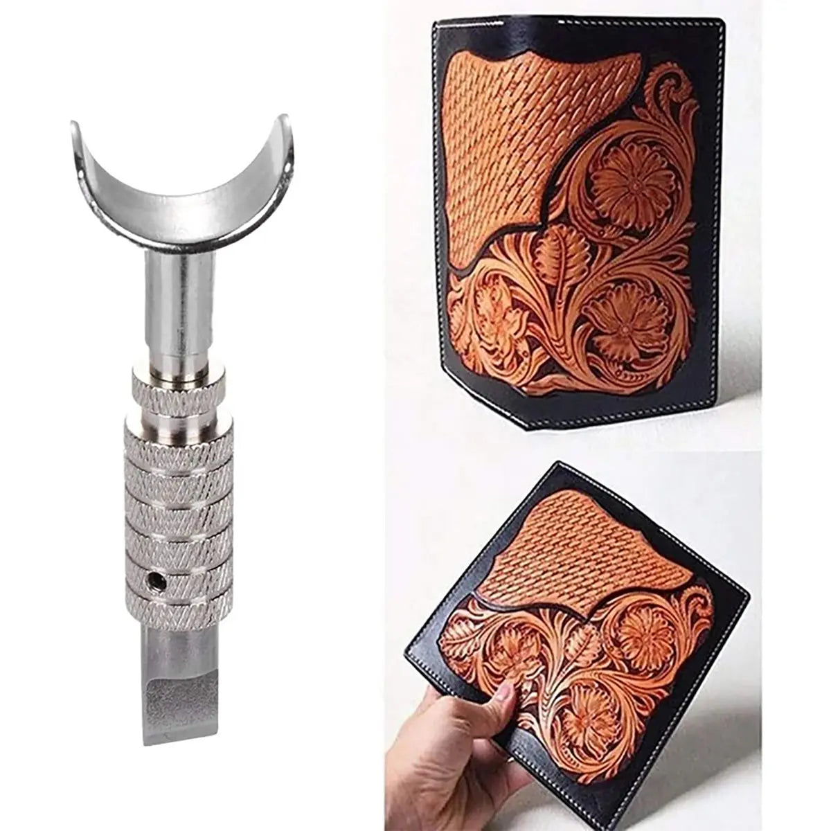 Adjustable Chrome Swivel Knife for Leather Carving.