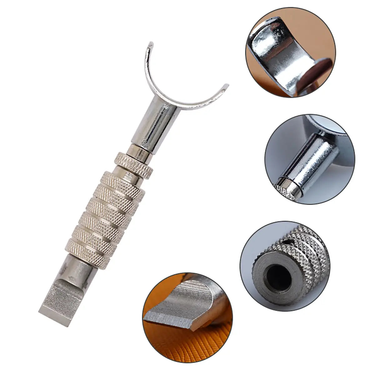 Adjustable Chrome Swivel Knife for Leather Carving.