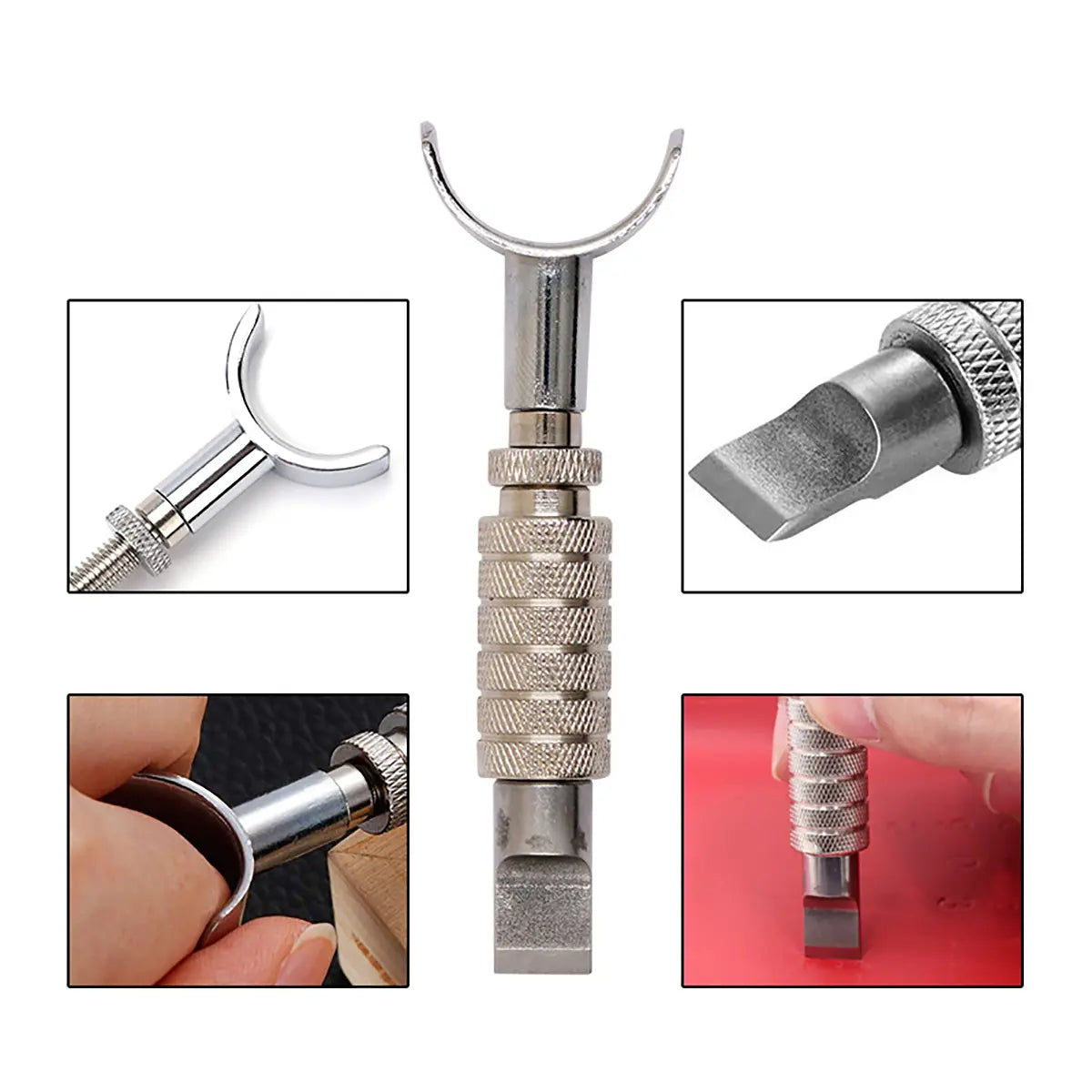 Adjustable Chrome Swivel Knife for Leather Carving.