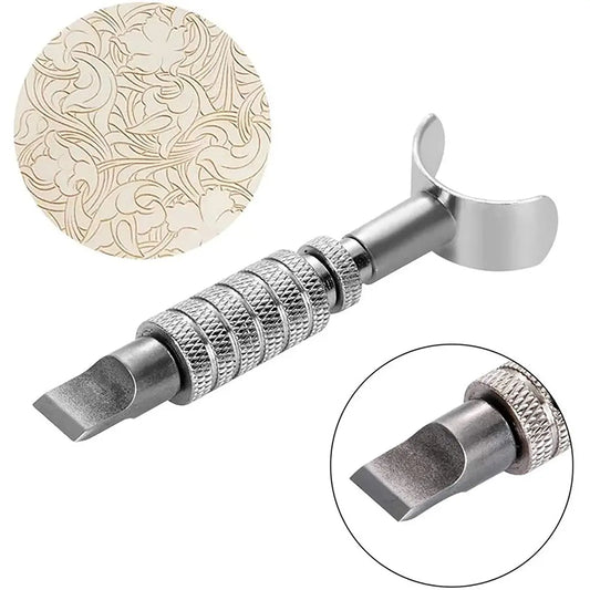 Adjustable Chrome Swivel Knife for Leather Carving.