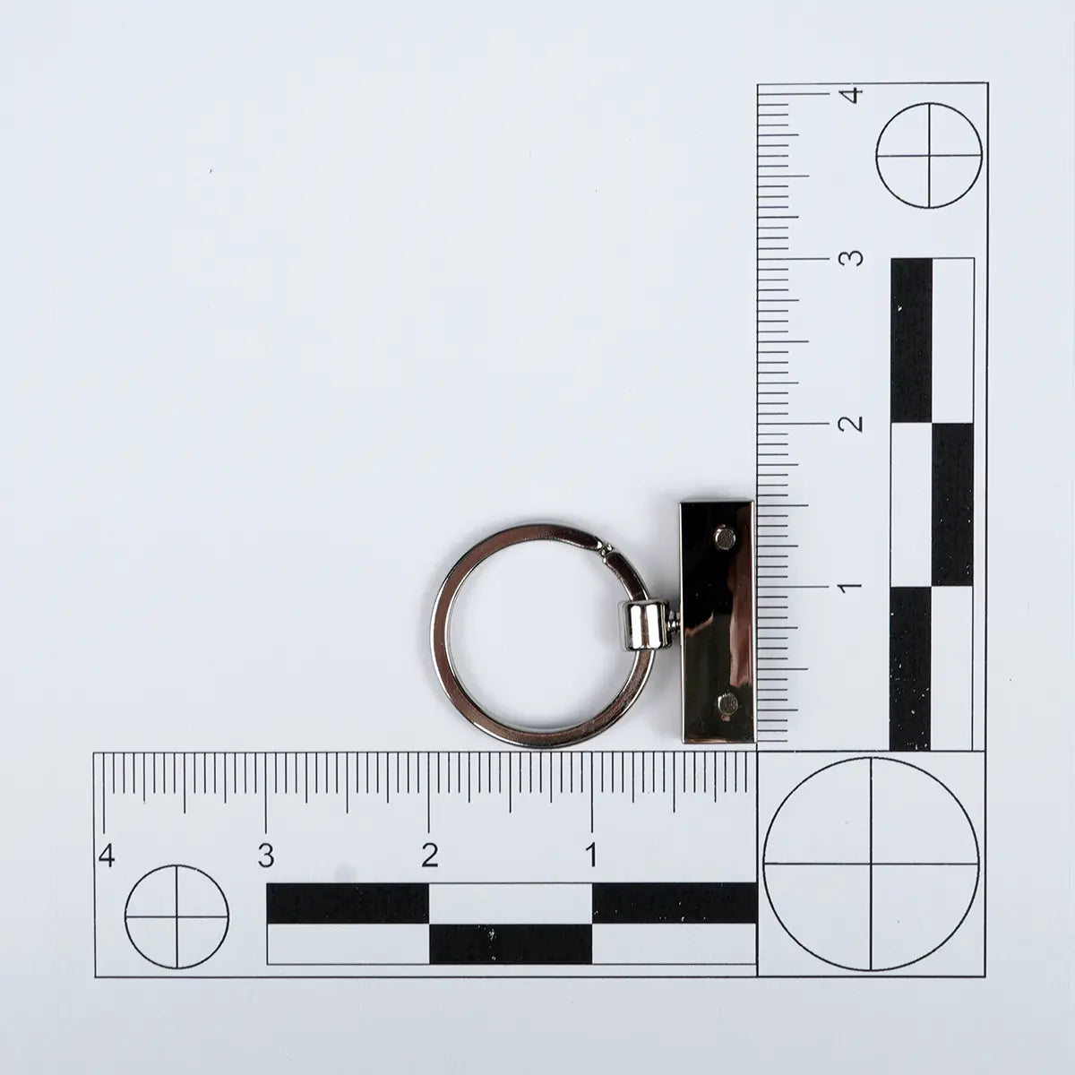 Nickel Keychain Strap Holder 1 1/2 Inch
