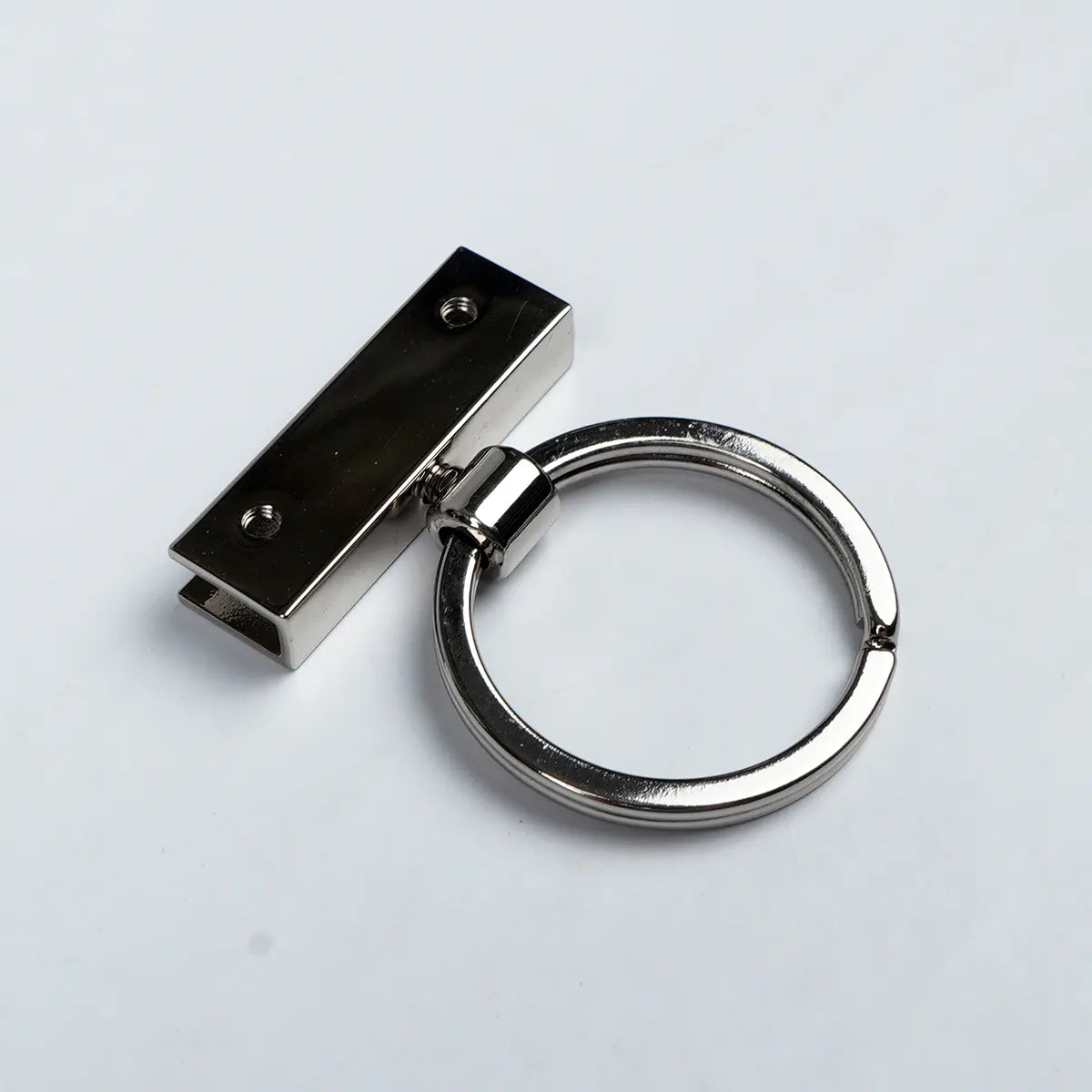 Nickel Keychain Strap Holder 1 1/2 Inch