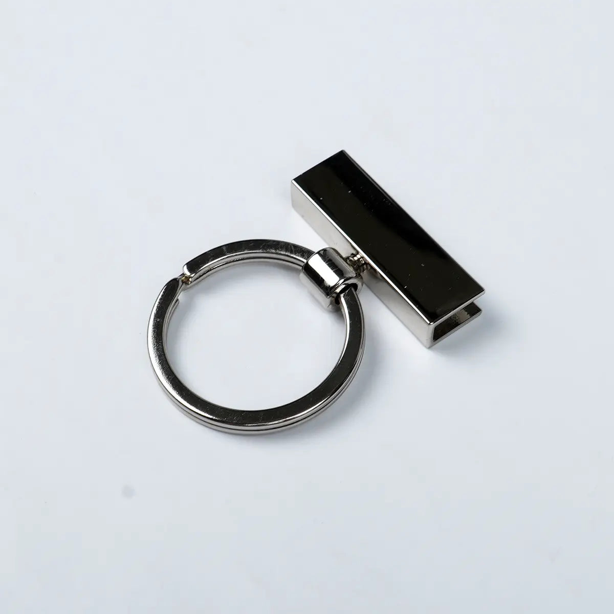 Nickel Keychain Strap Holder 1 1/2 Inch