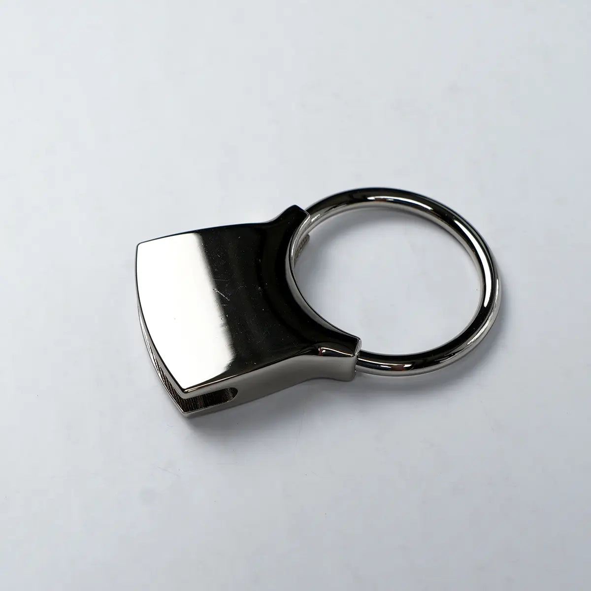 Nickel Keyring Strap FOB 1 1/4 Inch