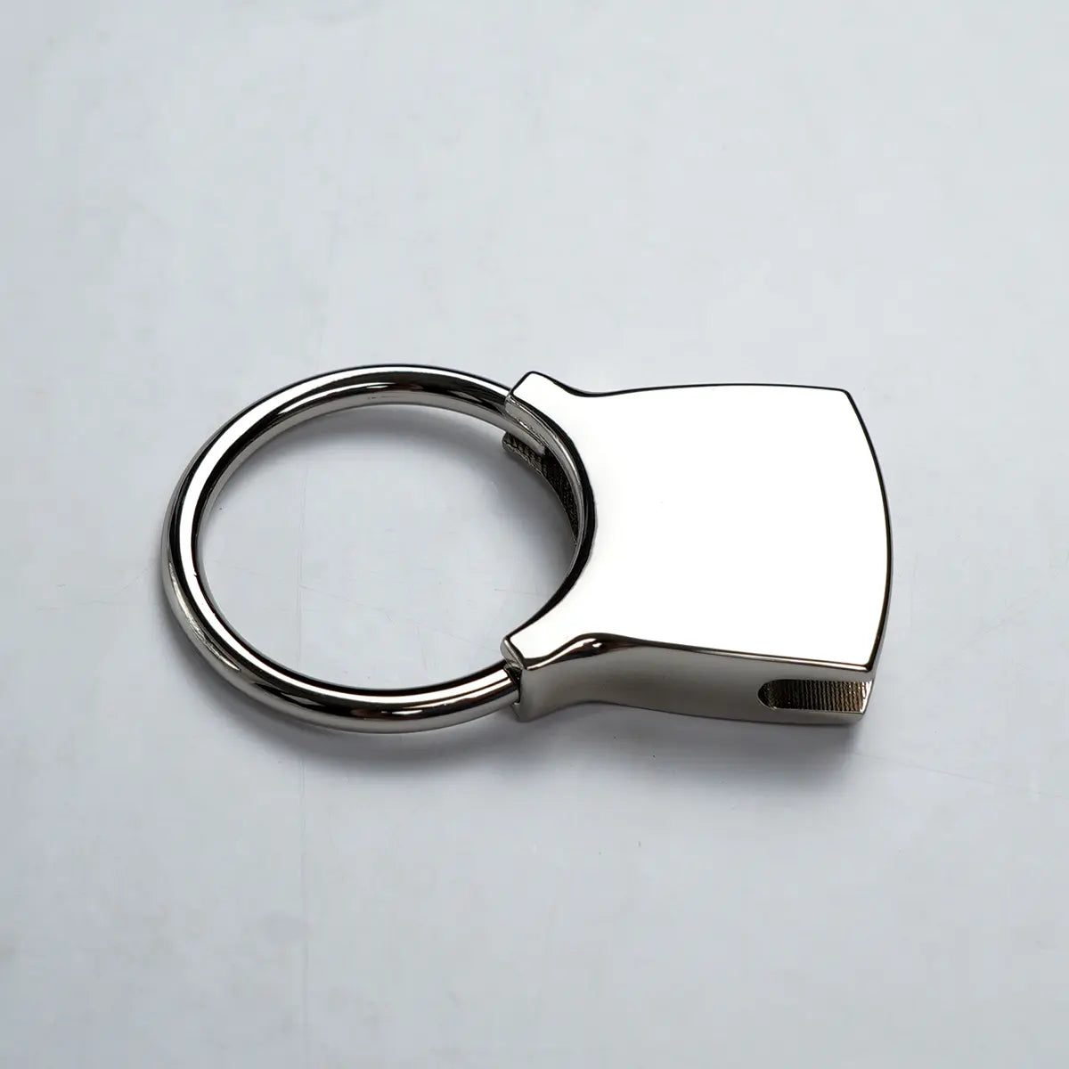 Nickel Keyring Strap FOB 1 1/4 Inch