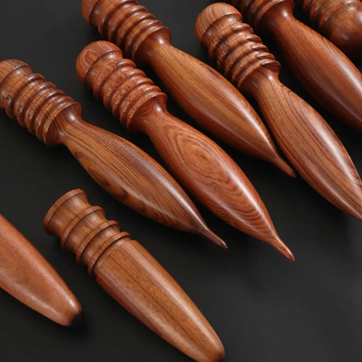 Large Premium Wood Leather Edge Burnisher
