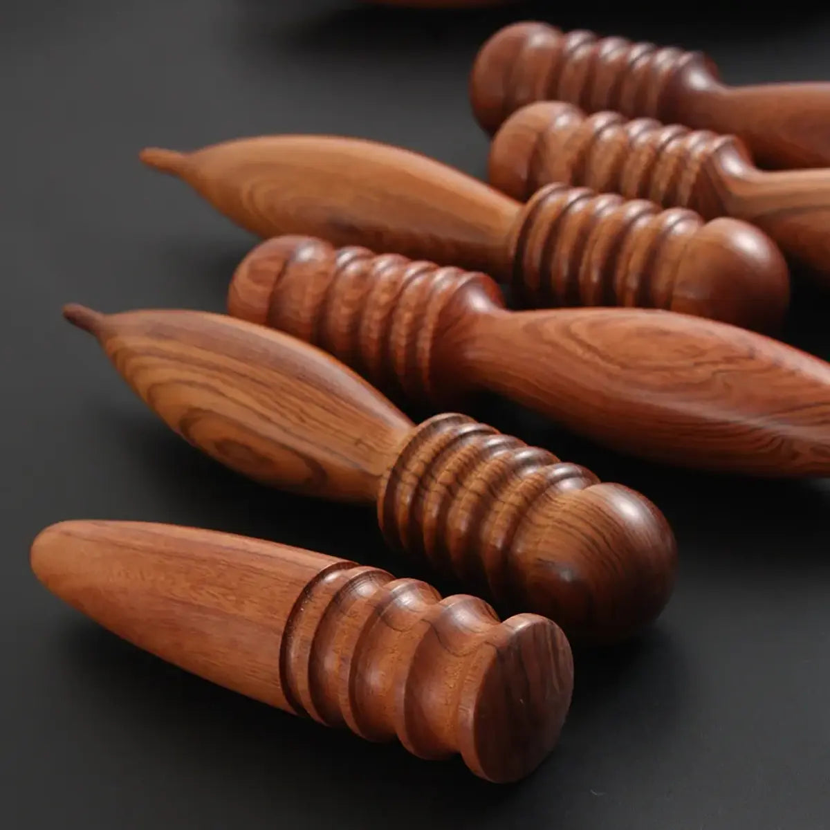 Large Premium Wood Leather Edge Burnisher for Leathercrafters.