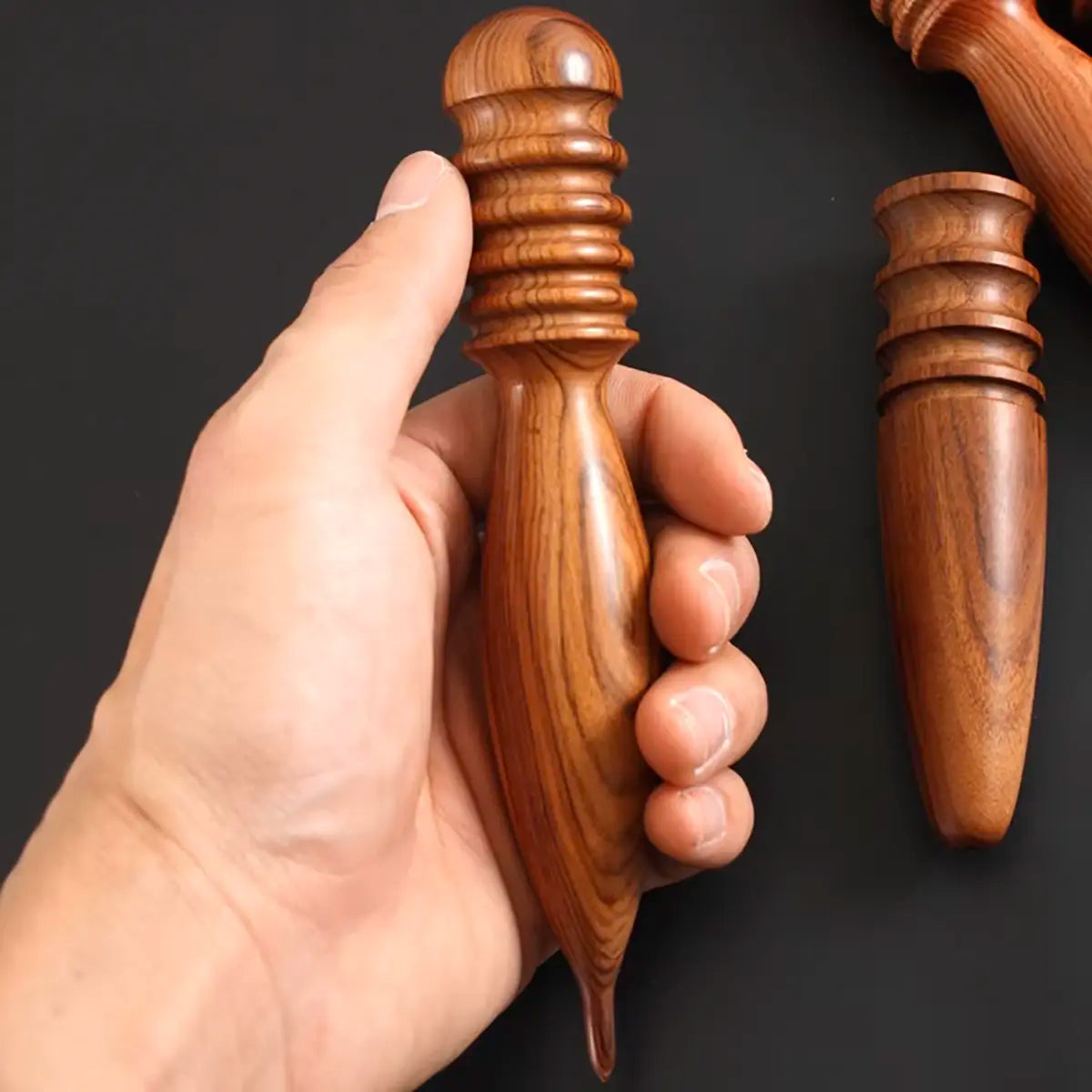 Large Premium Wood Leather Edge Burnisher