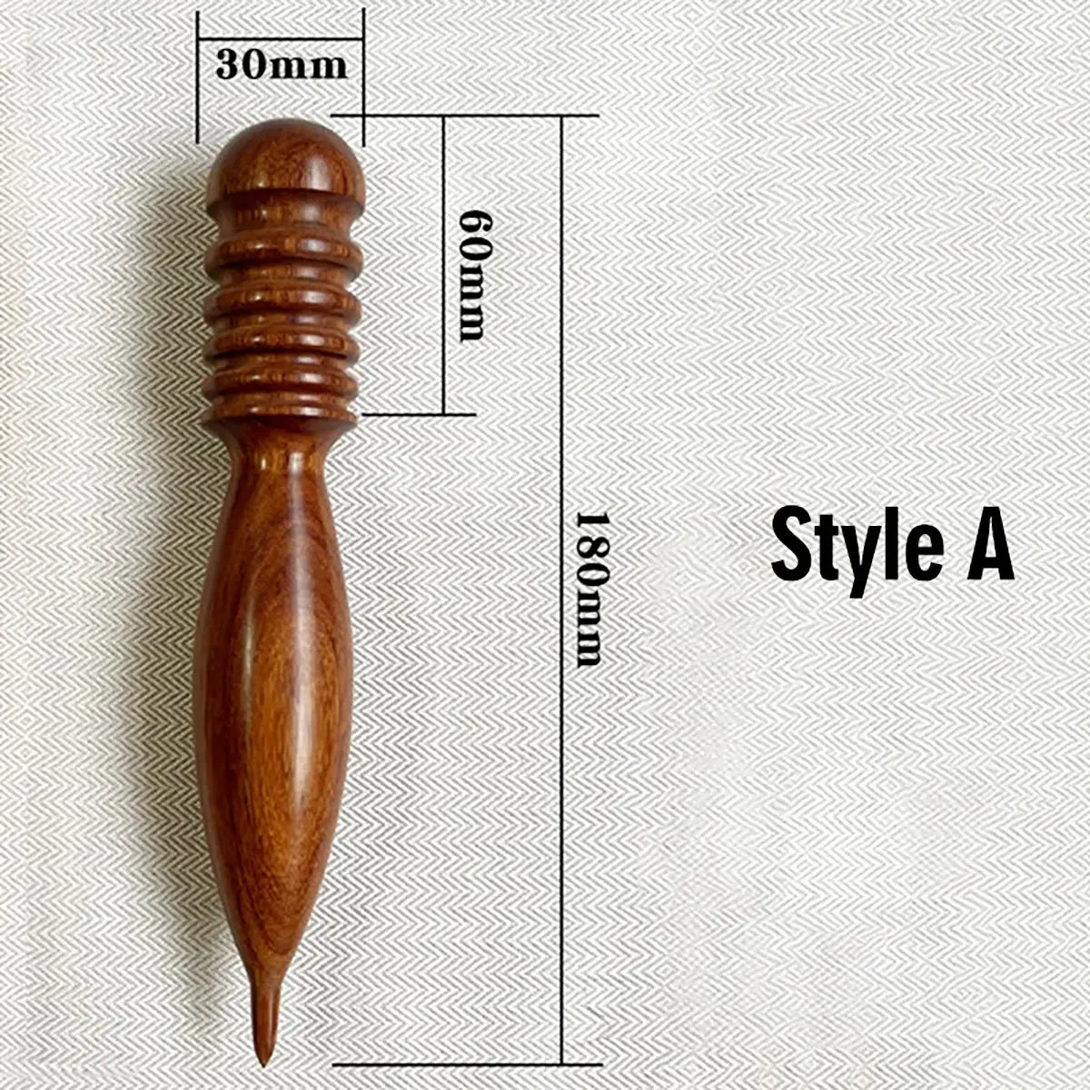 Large Premium Wood Leather Edge Burnisher