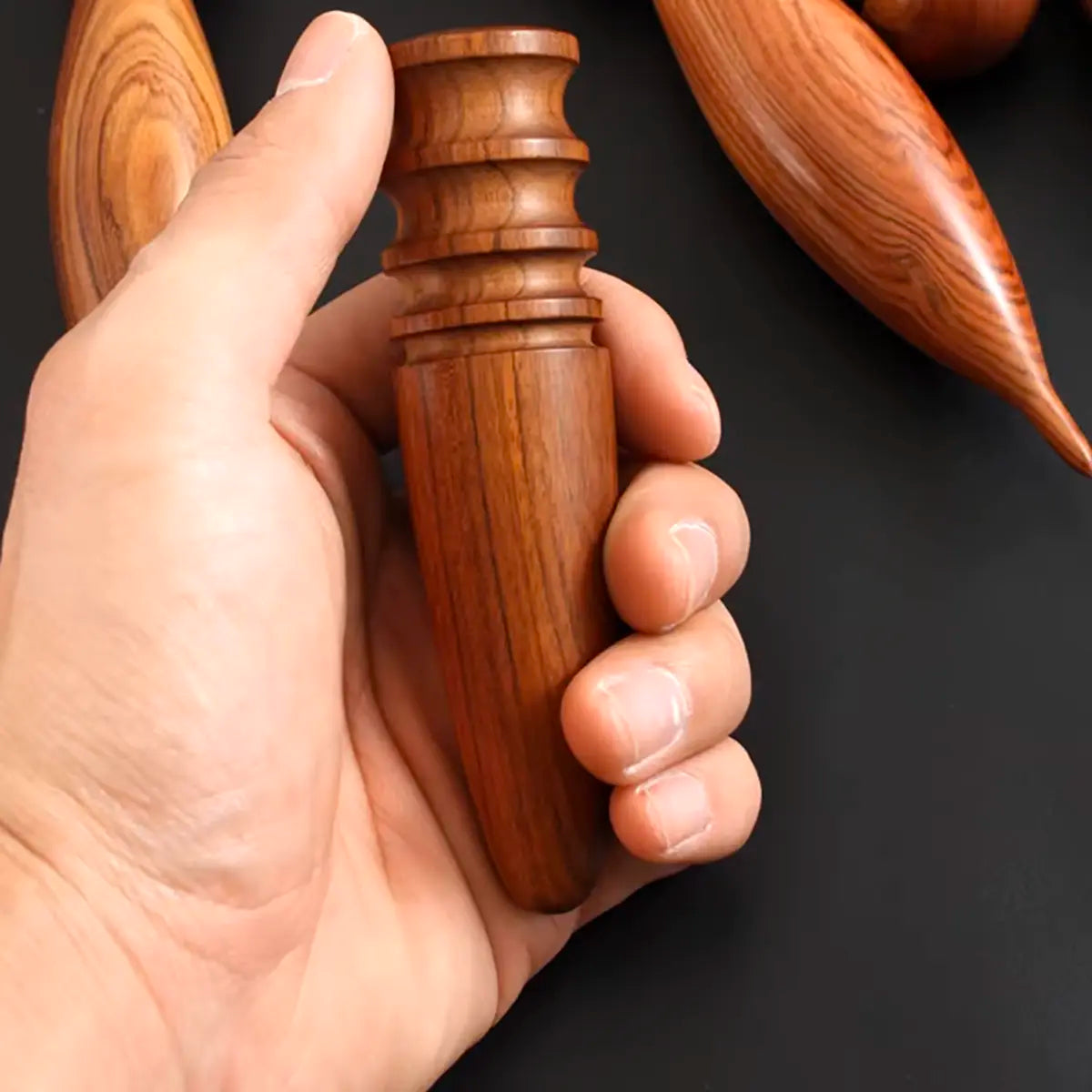 Large Premium Wood Leather Edge Slicker for Leathercrafters.