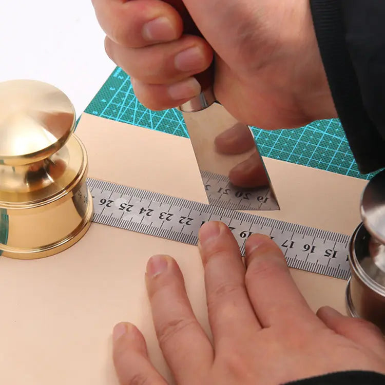 Leather Brass Weight