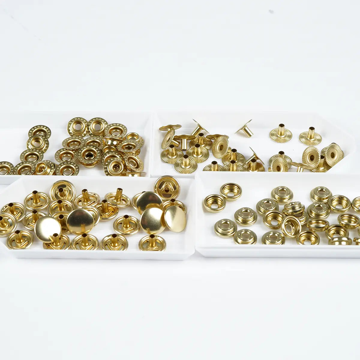Line 20 Solid Brass Snap Buttons 25 Pack