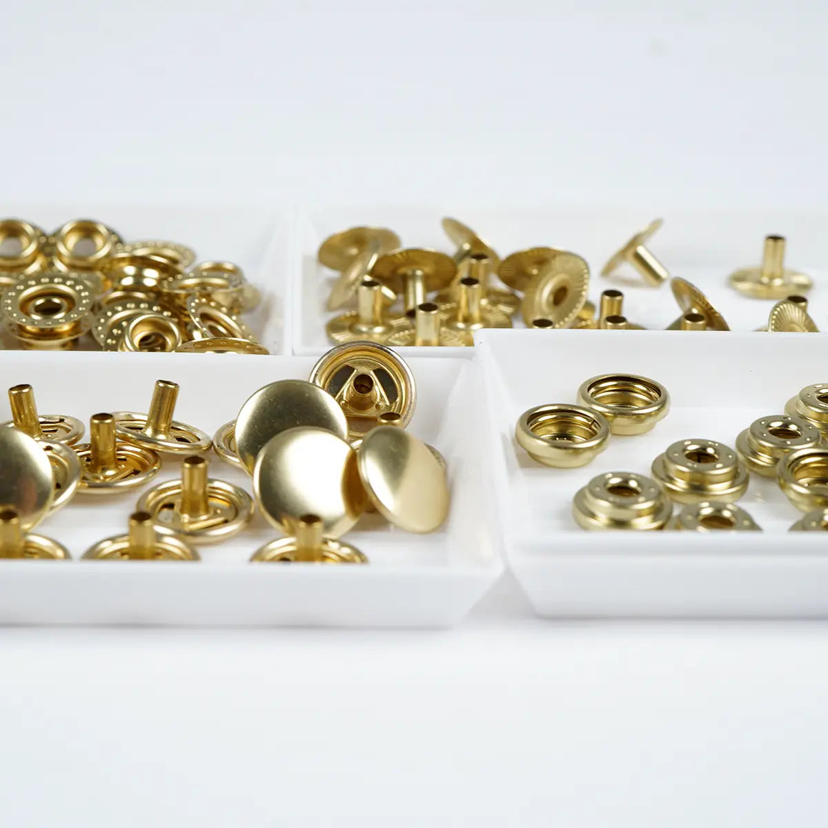 Line 20 Solid Brass Snap Buttons 25 Pack
