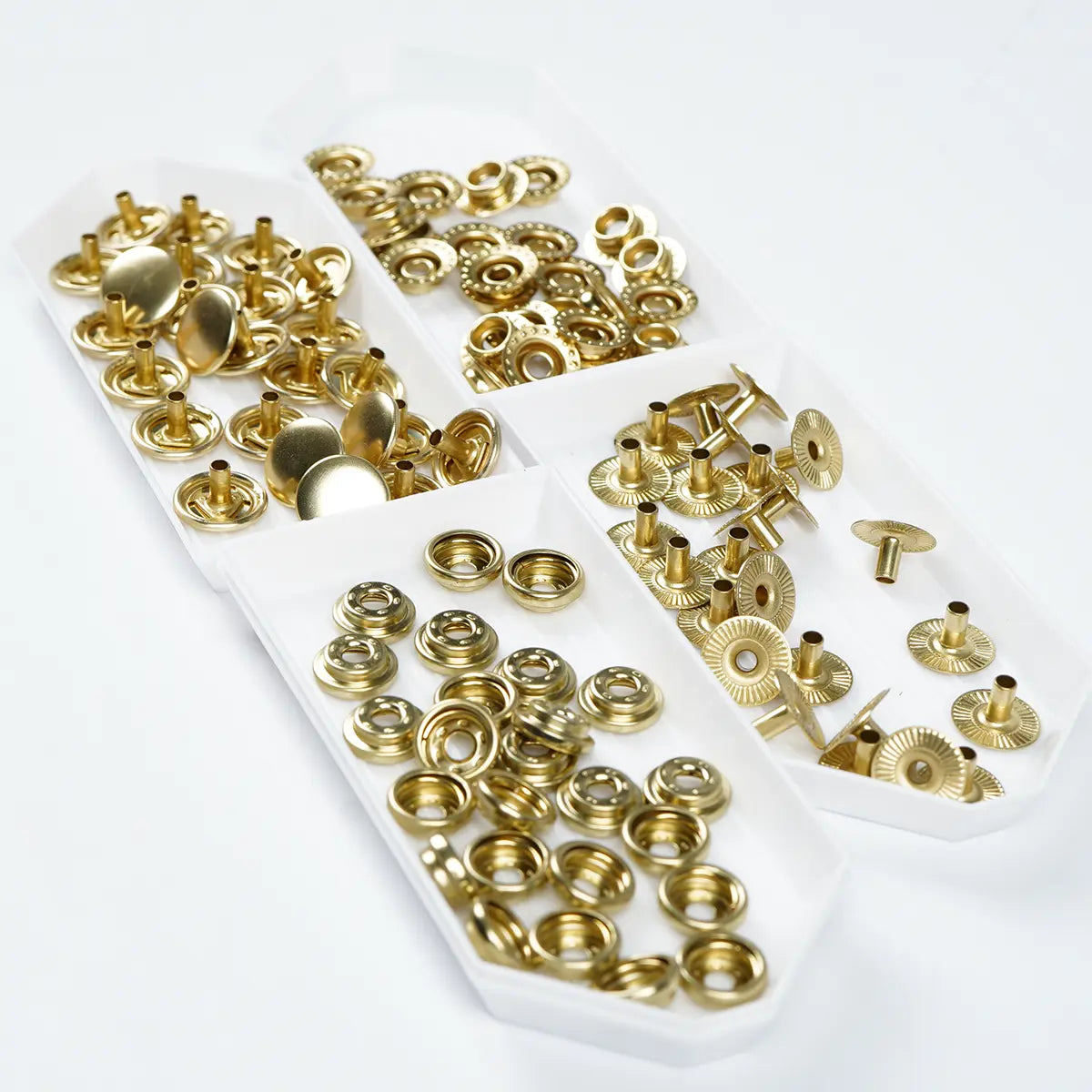 Line 20 Solid Brass Snap Buttons 25 Pack