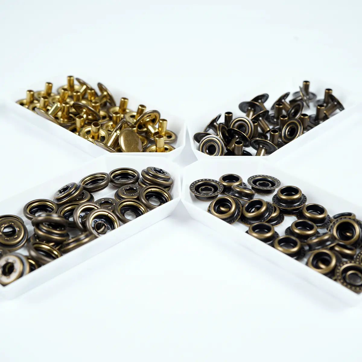 Antique Line 24 Solid Brass Snap Buttons 25 Pack