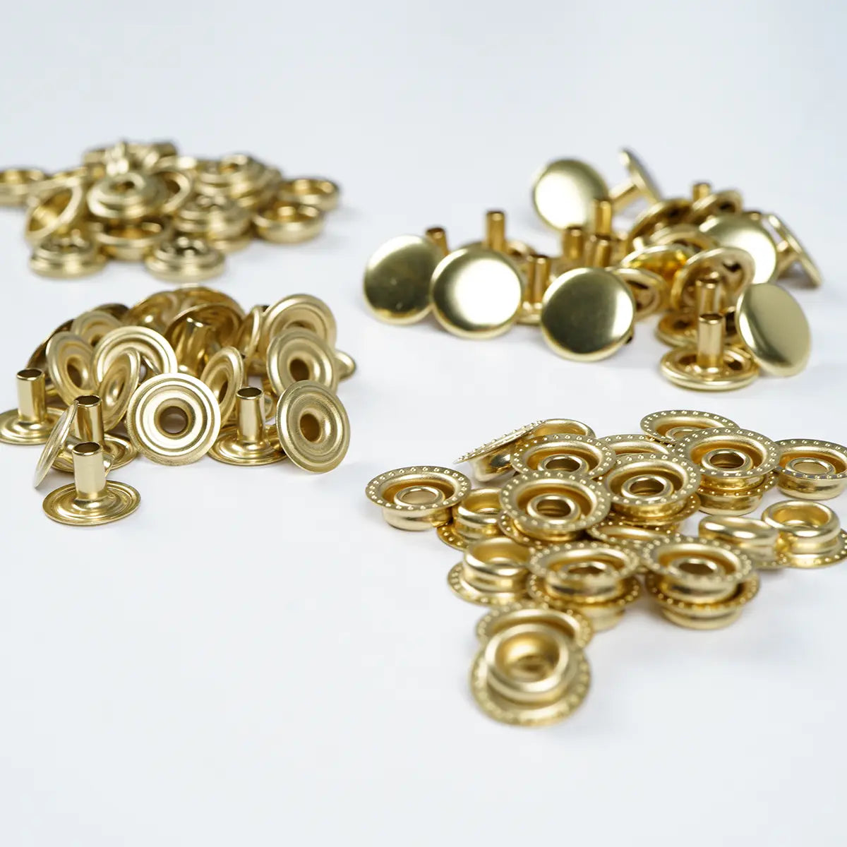 Line 24 Solid Brass Snap Buttons 25 Pack