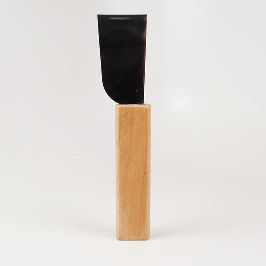 Natural Handle Straight Leather Skiving Knife.