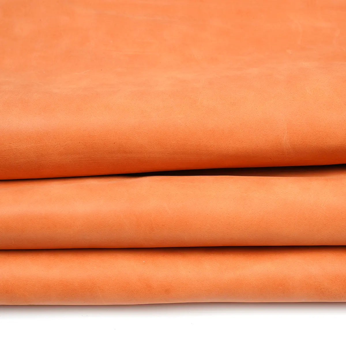 Tangerine Italian Leather 3-4oz. Made in Italy by Conceria Mastrotto.
