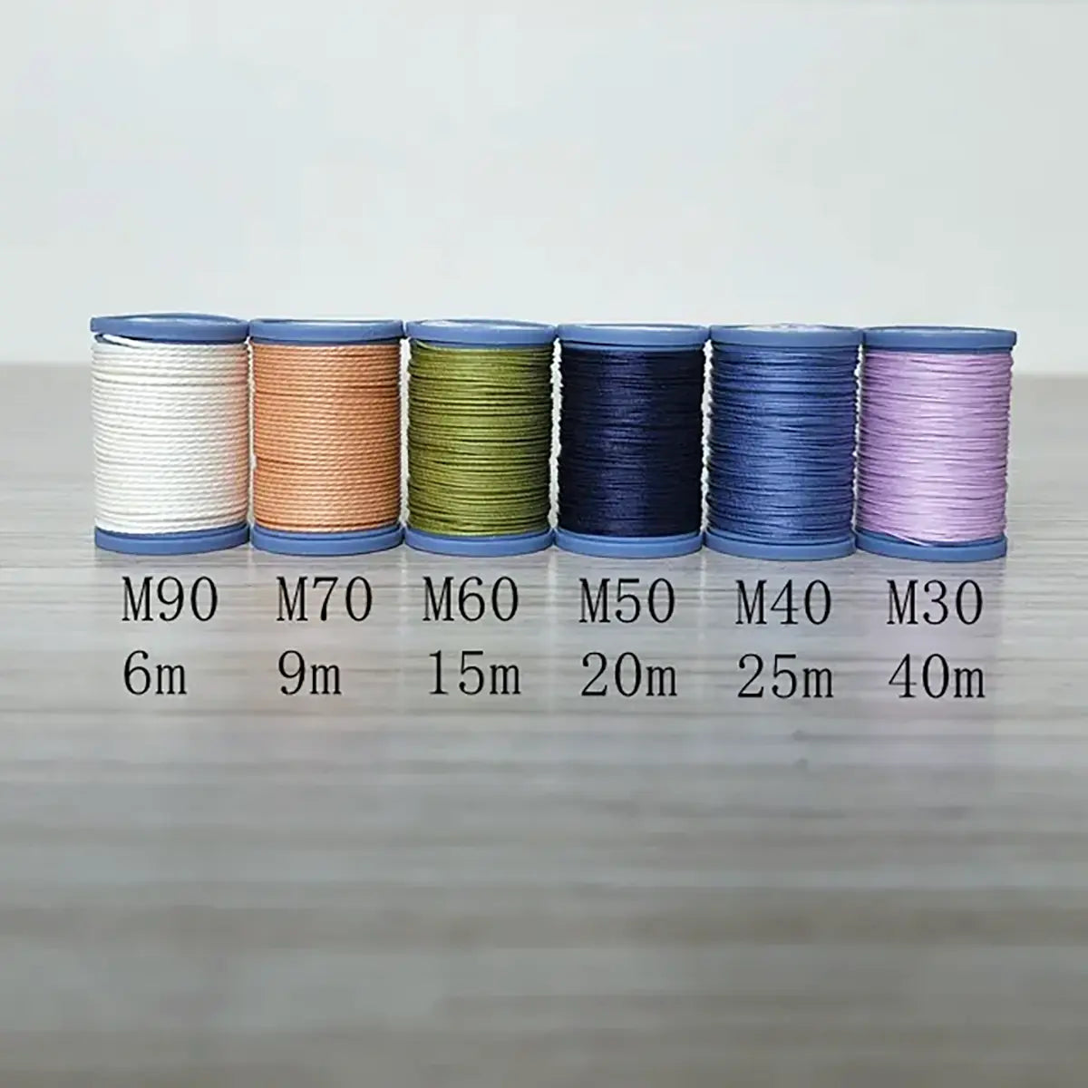 MeiSi Super Fine Linen Thread Size Group