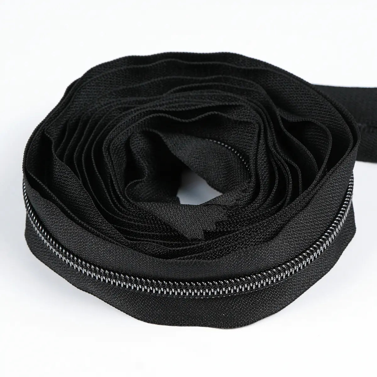 Gunmetal Metallic Nylon No 5 Zipper 3 Yards Roll