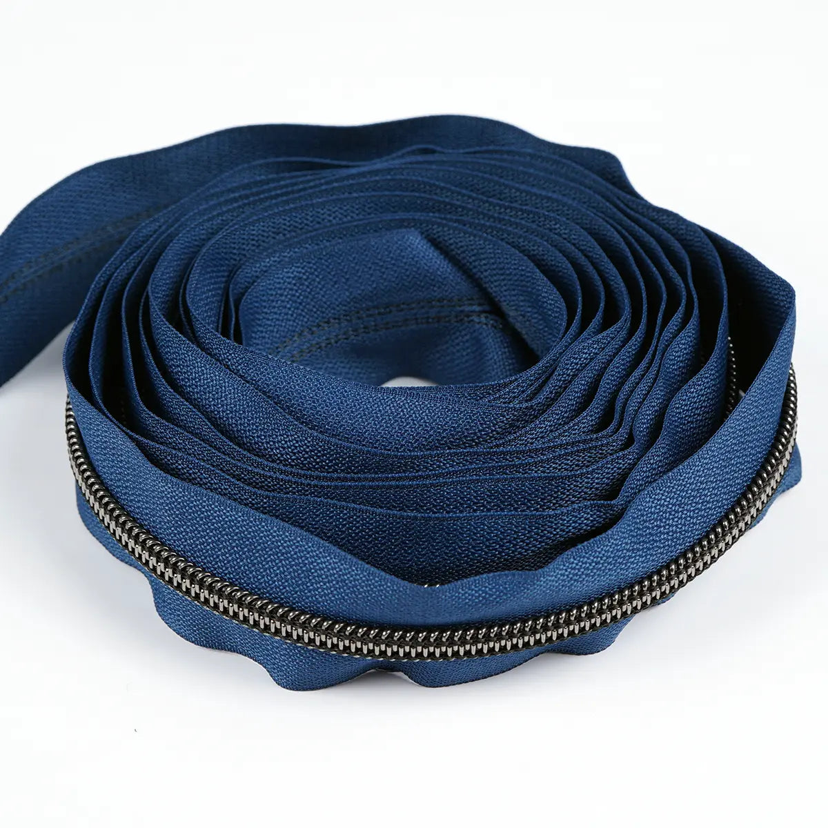 Gunmetal Metallic Nylon No 5 Zipper 3 Yards Roll