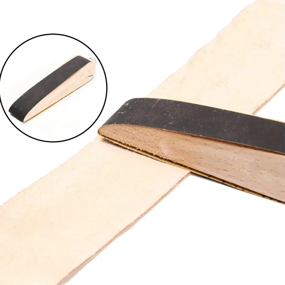 Beechwood Wedge Narrow Sanding Block for Leathercrafting.