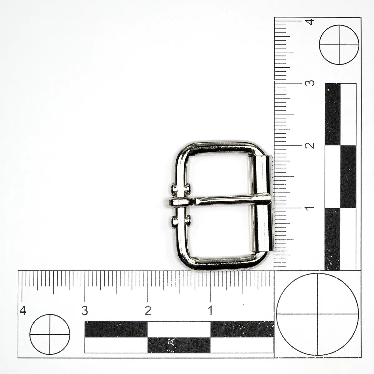 Nickel Steel Roller Buckle, 1 1/2 Inch.