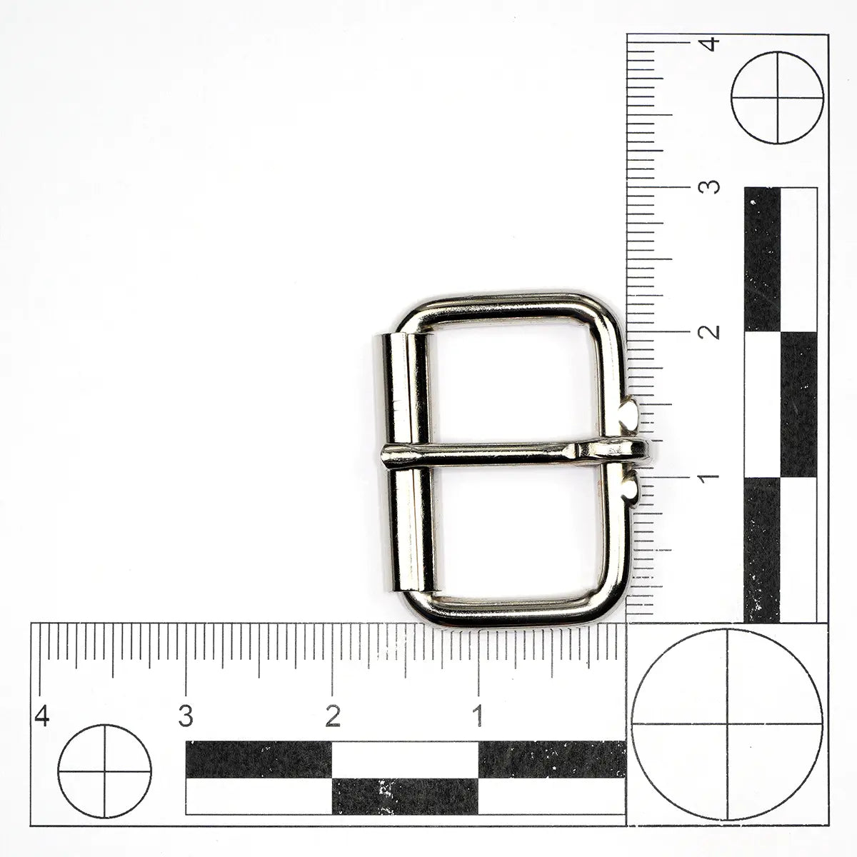 Nickel Steel Roller Buckle, 1 3/4 Inch.