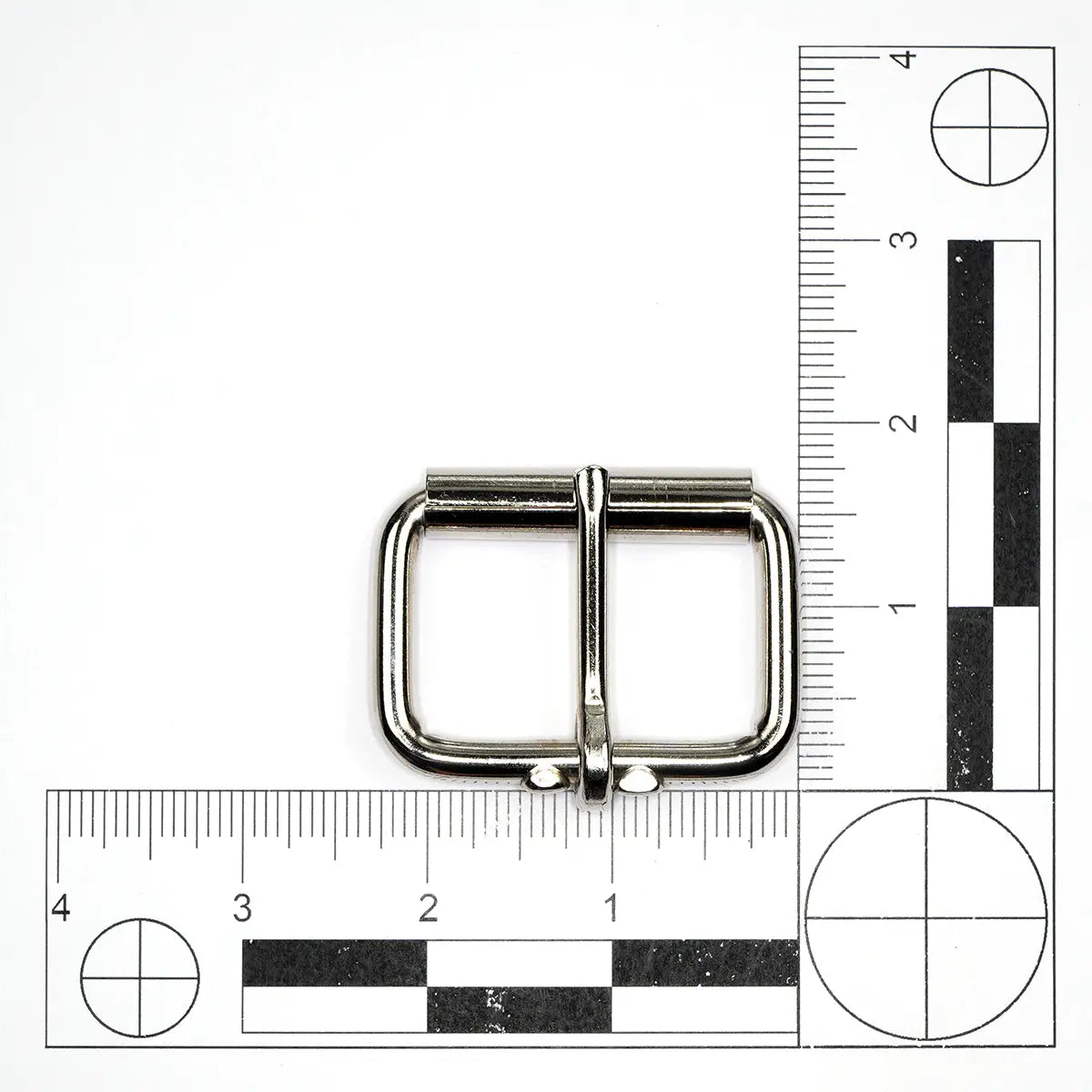 Nickel Steel Roller Buckle, 1 3/4 Inch.