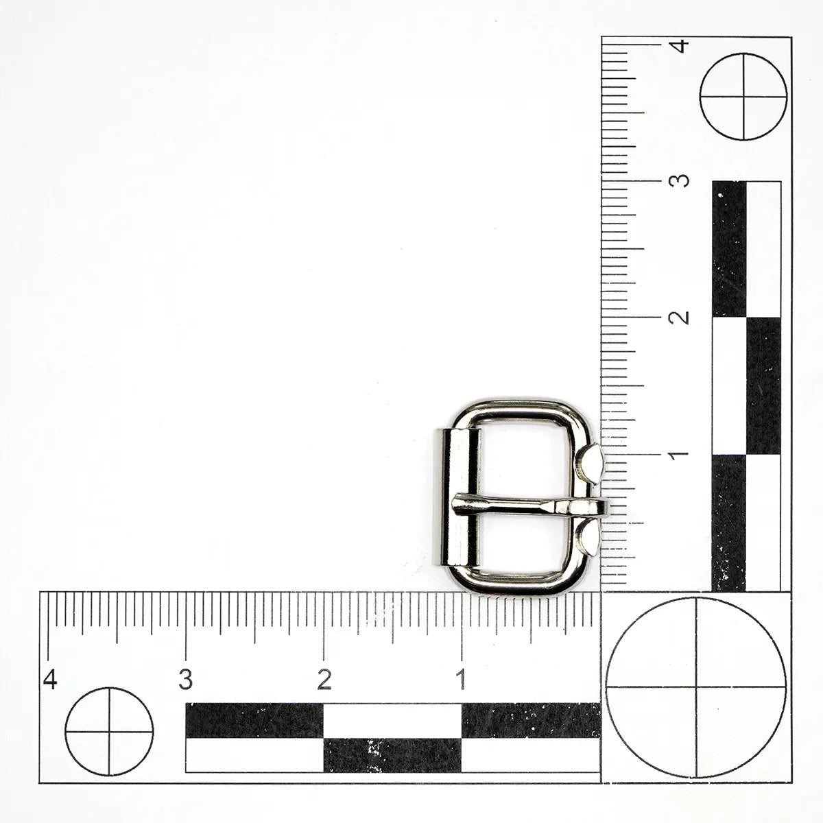 Nickel Plated Steel Roller Buckle, 1 Inch.