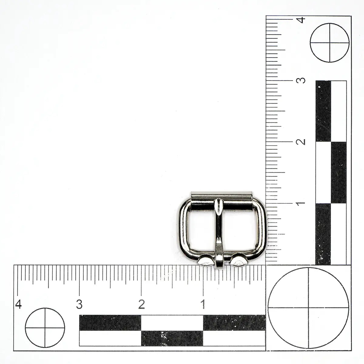 Nickel Plated Steel Roller Buckle, 1 Inch.