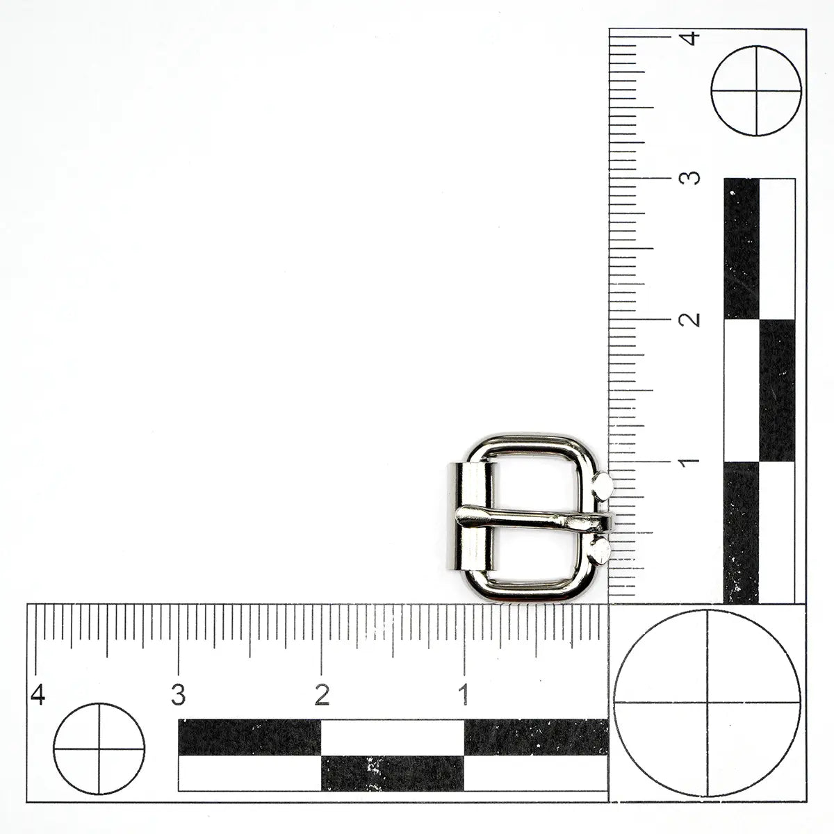 Nickel Steel Roller Buckle, 3/4 Inch.