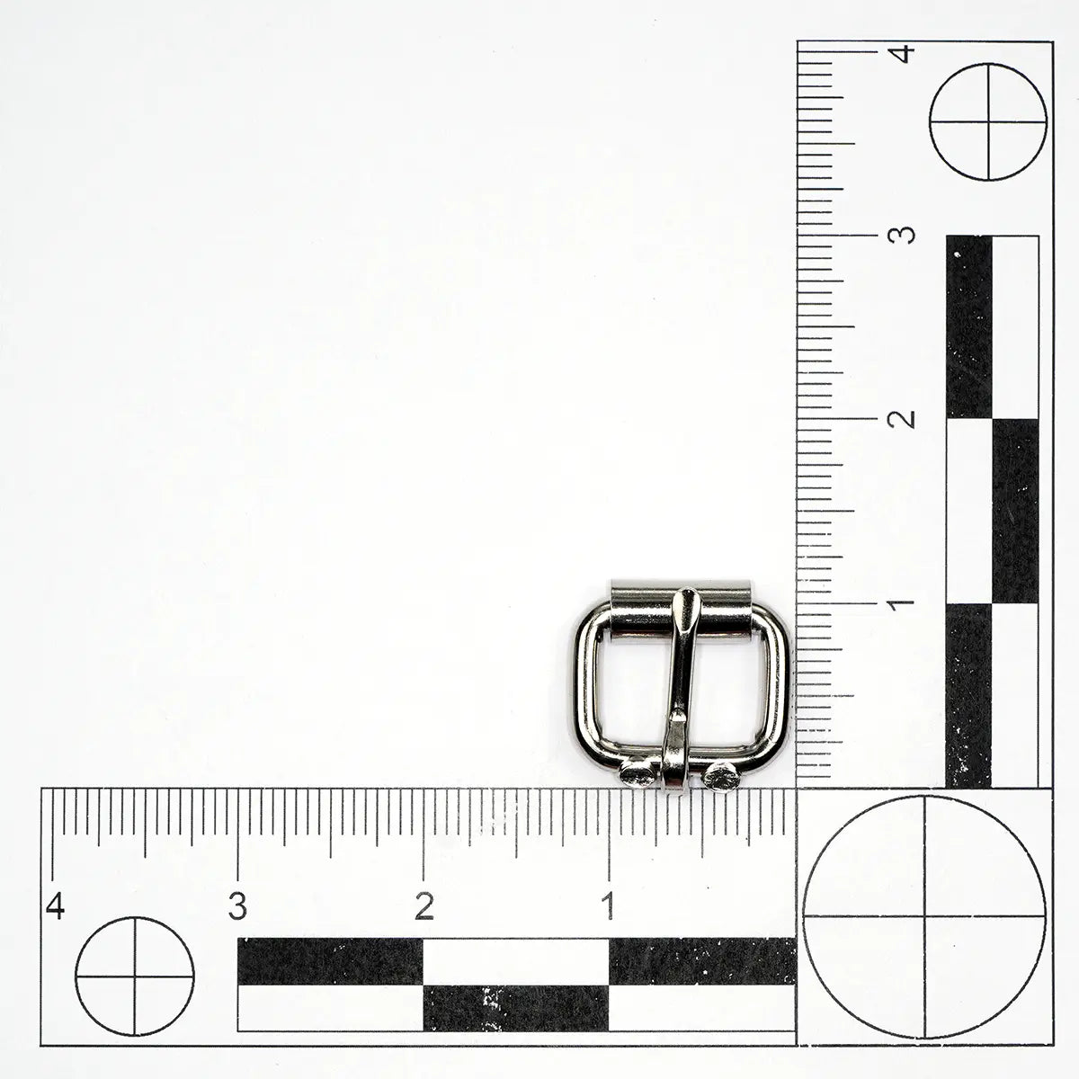 Nickel Steel Roller Buckle, 3/4 Inch.