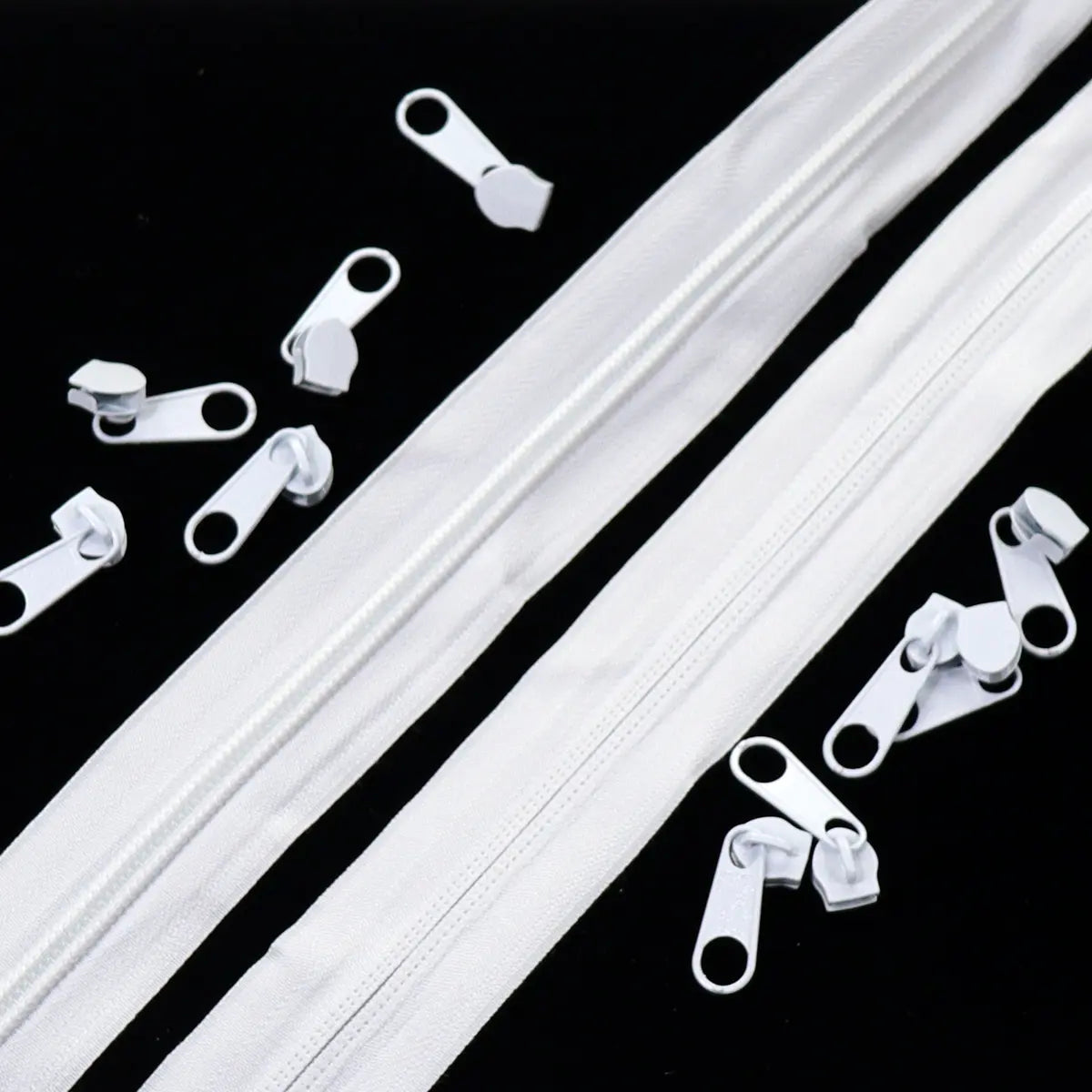 Nylon No 5 Coil Zipper Set - Earthy Colors.