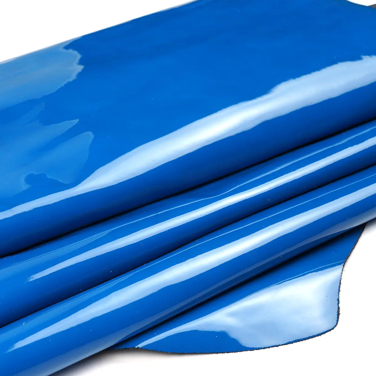Blue Patent Goatskin Hides 2-3oz.