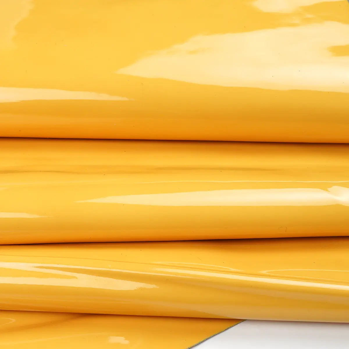 Yellow Patent Goatskin Hides 2-3oz.